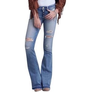American Eagle Boho Artist Distressed Denim Jeans